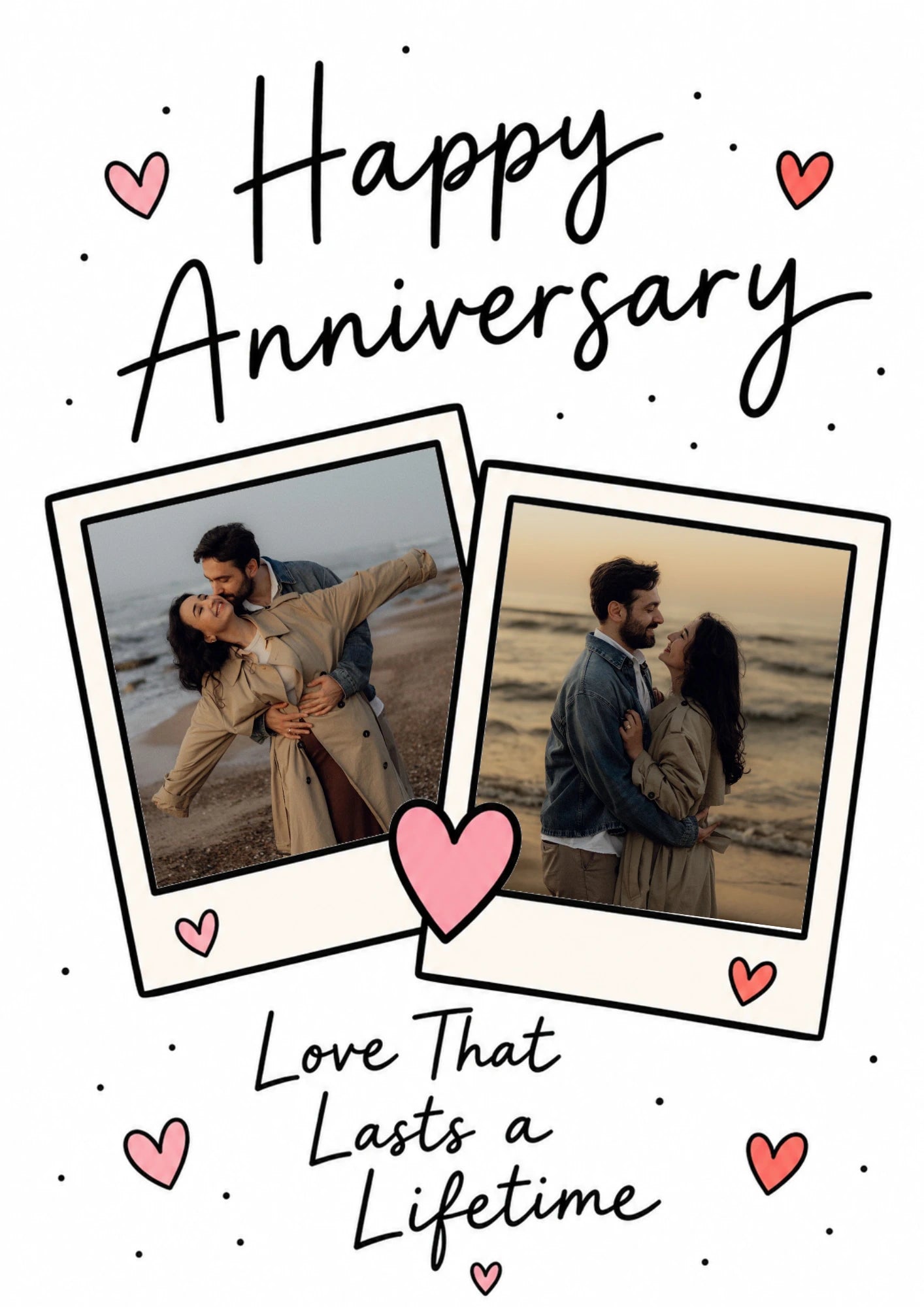 Love That Lasts a Lifetime Photo Upload Anniversary Card