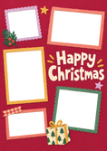 Load image into Gallery viewer, Multiple Photo Frames Photo Upload Christmas Card for Friend
