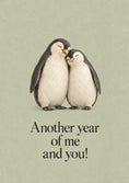 Load image into Gallery viewer, Funny Snuggling Penguins Verse Wife Anniversary Card
