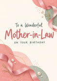 Load image into Gallery viewer, Pink Ribbon and Pearl Mother-in-Law Birthday Card for Her
