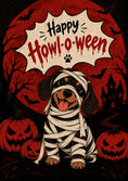 Load image into Gallery viewer, Funny Mummy Dog Howl-o-ween Halloween Card
