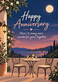 Load image into Gallery viewer, Moonlit Terrace for Two 10th Anniversary Card for Mum and Dad
