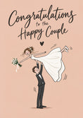 Load image into Gallery viewer, Bride Being Lifted Step Mum Wedding Card
