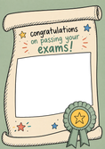 Load image into Gallery viewer, Scroll Certificate Stars Photo Upload Congratulations Card
