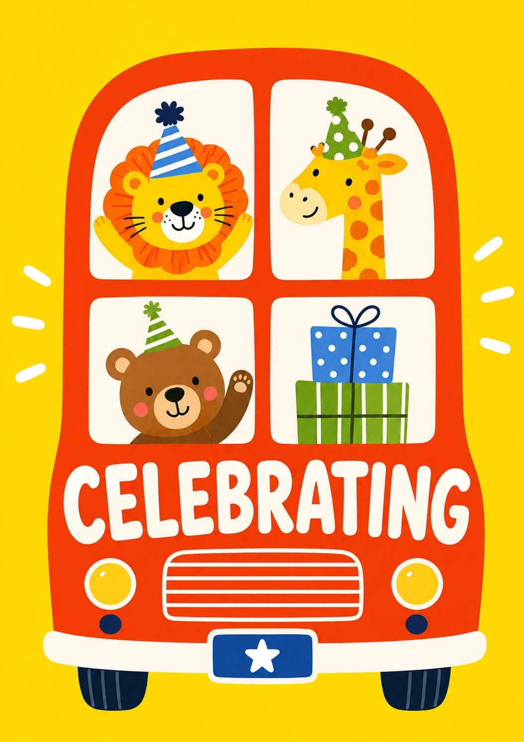 Birthdays - Personalised Card — with punch holes