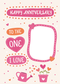 Load image into Gallery viewer, To the One I Love Heart Photo Upload Anniversary Card for Her
