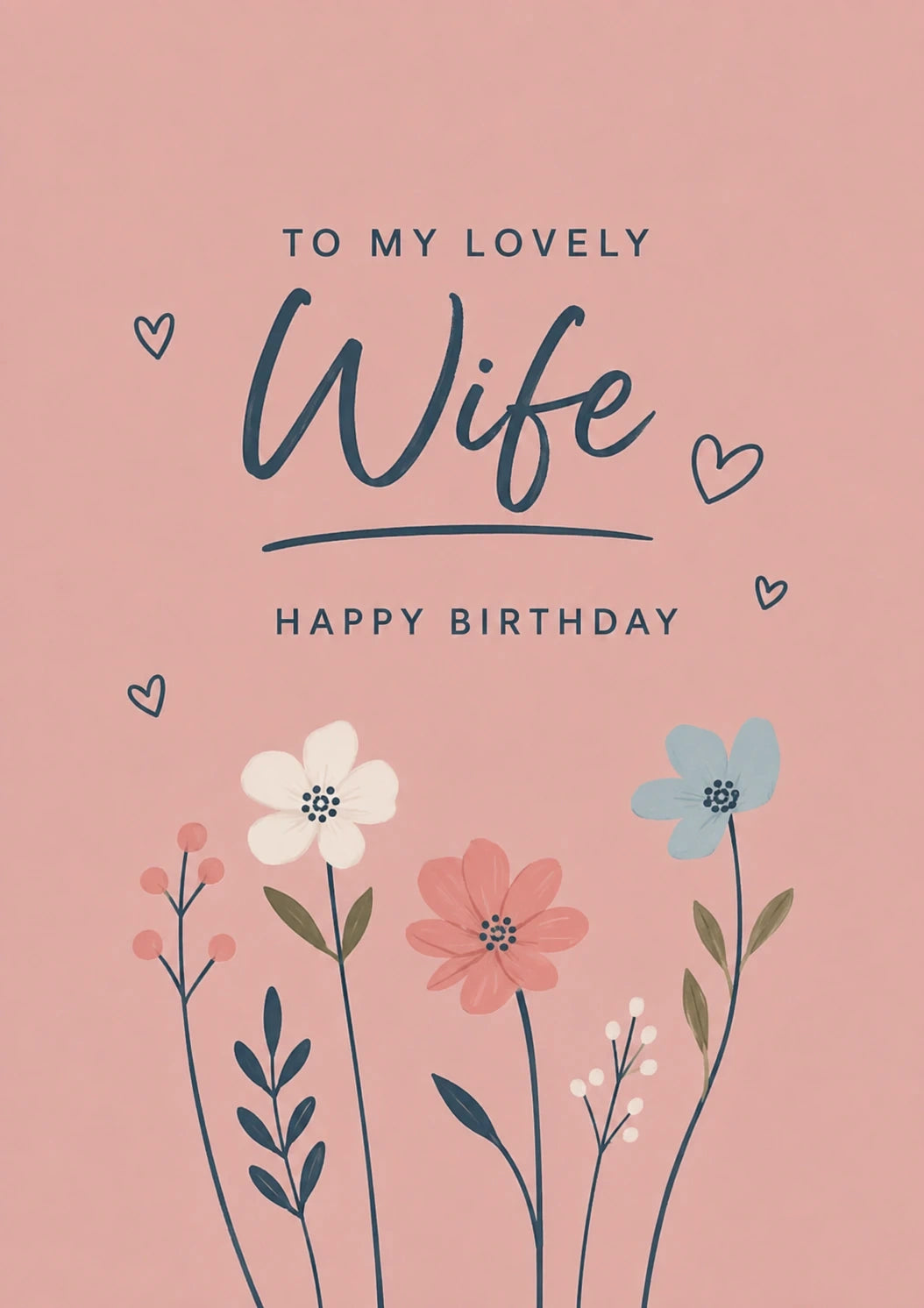 Birthdays - Personalised Card — with punch holes