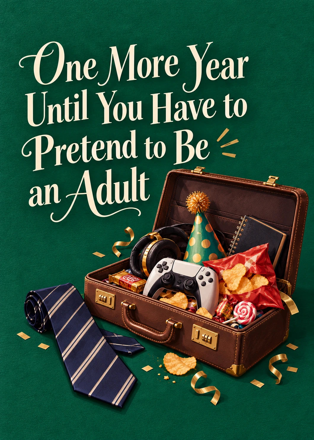Funny One More Year Pretend Adult 19th Birthday Card