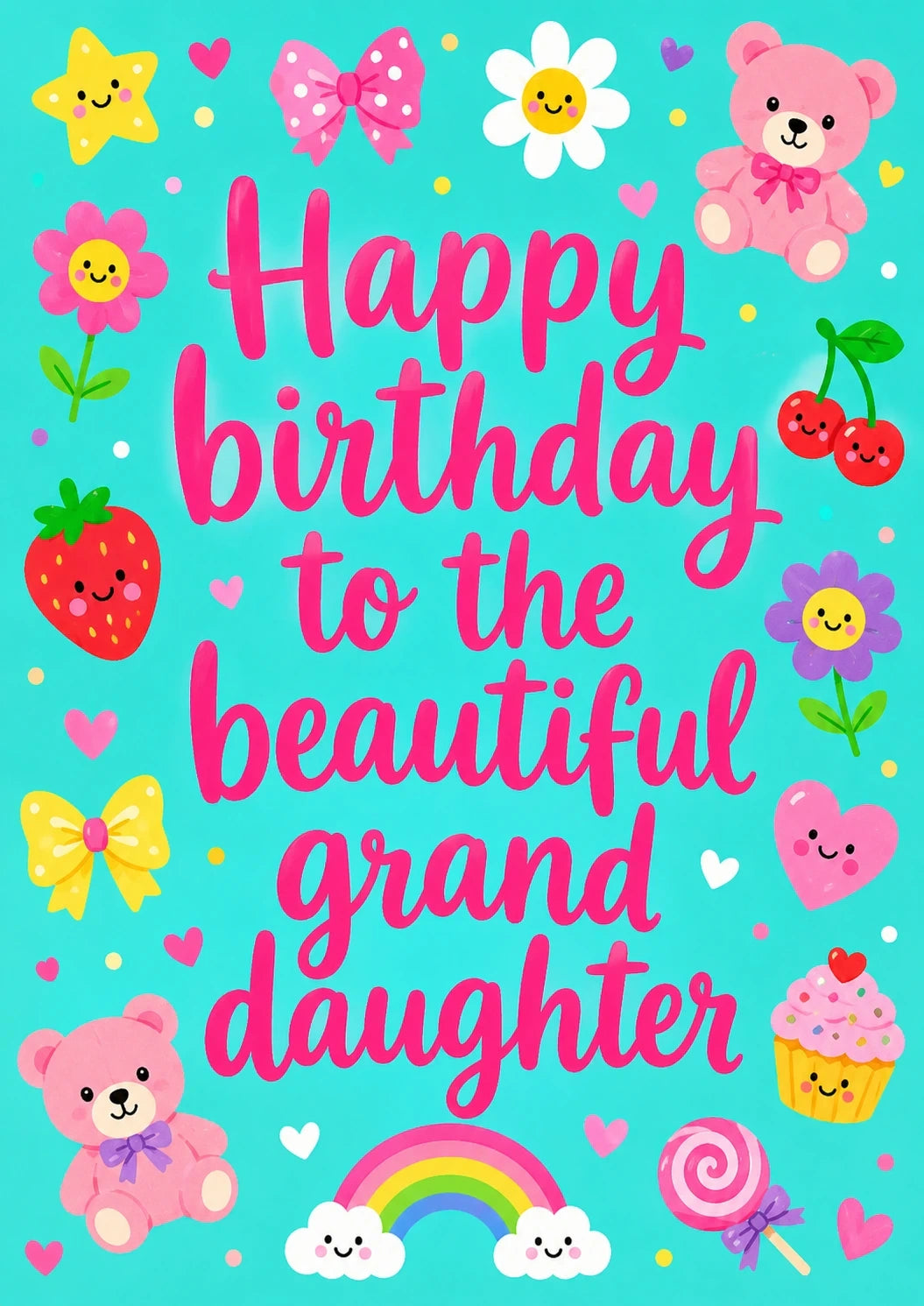 Birthdays - Personalised Card — with punch holes