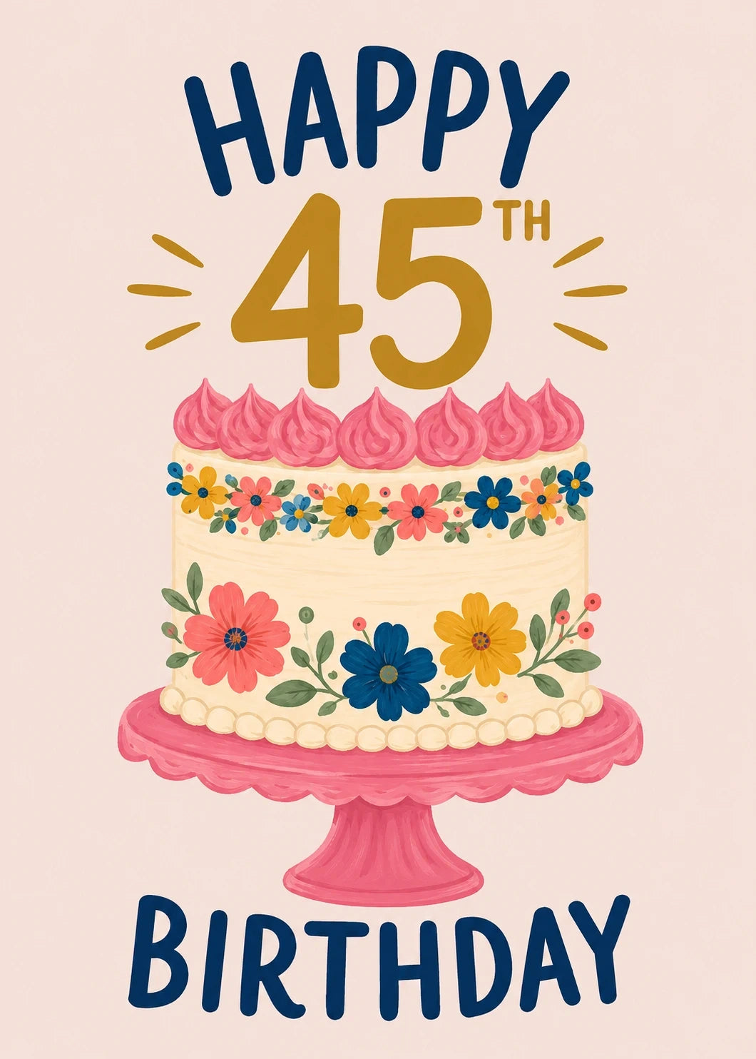 Birthdays - Personalised Card — with punch holes