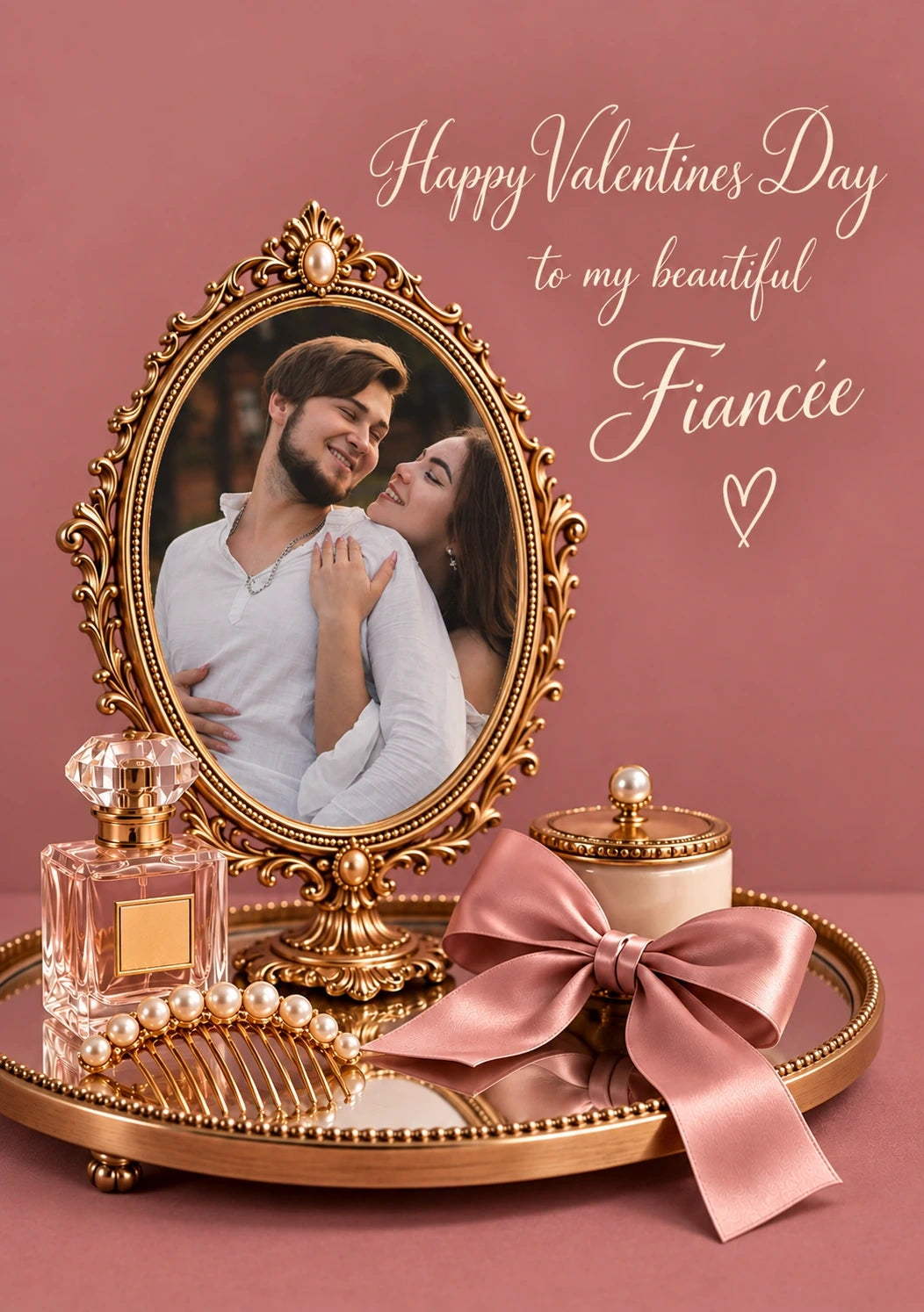 Valentine's day - Personalised Card — with punch holes