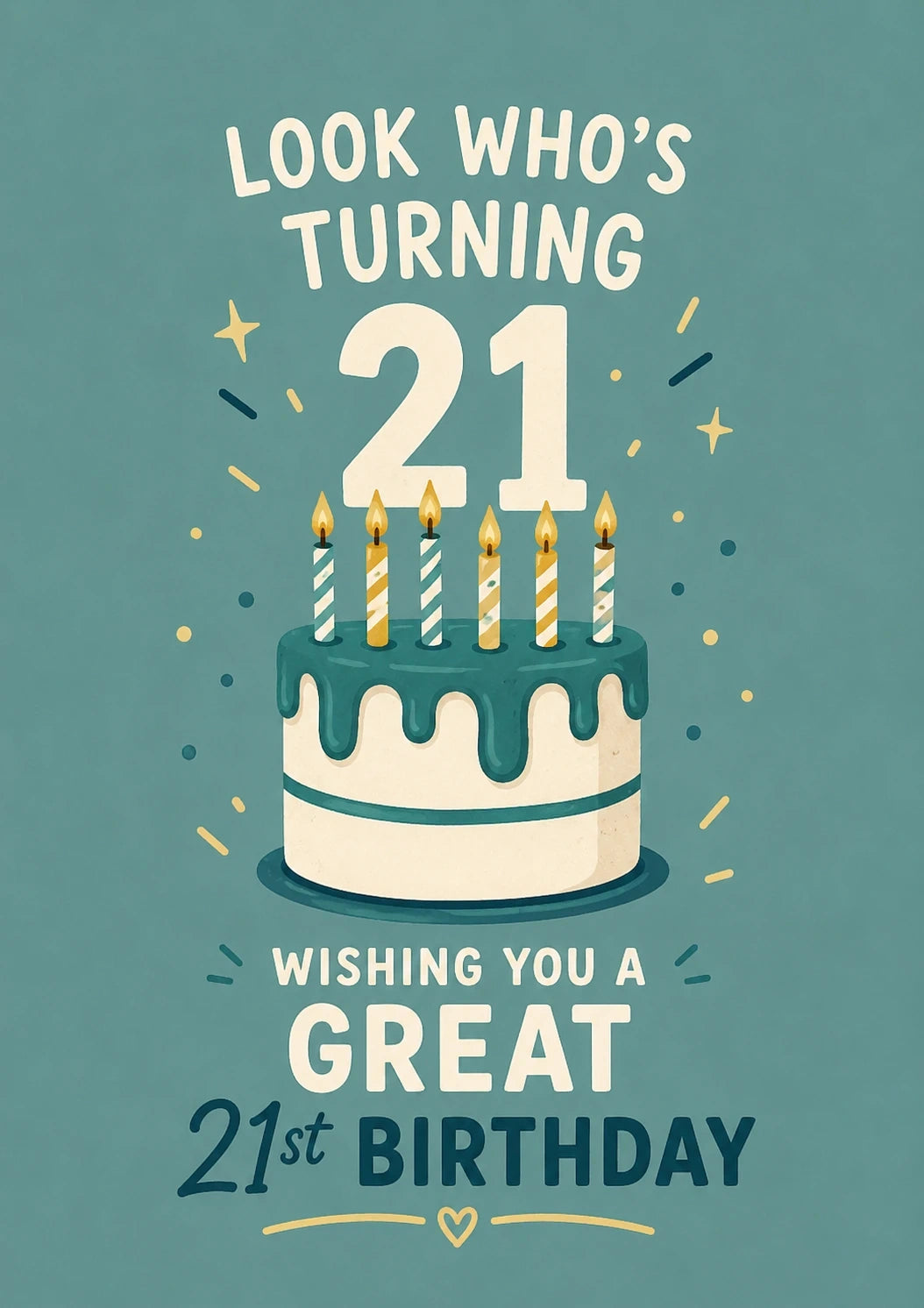 Birthdays - Personalised Card — with punch holes