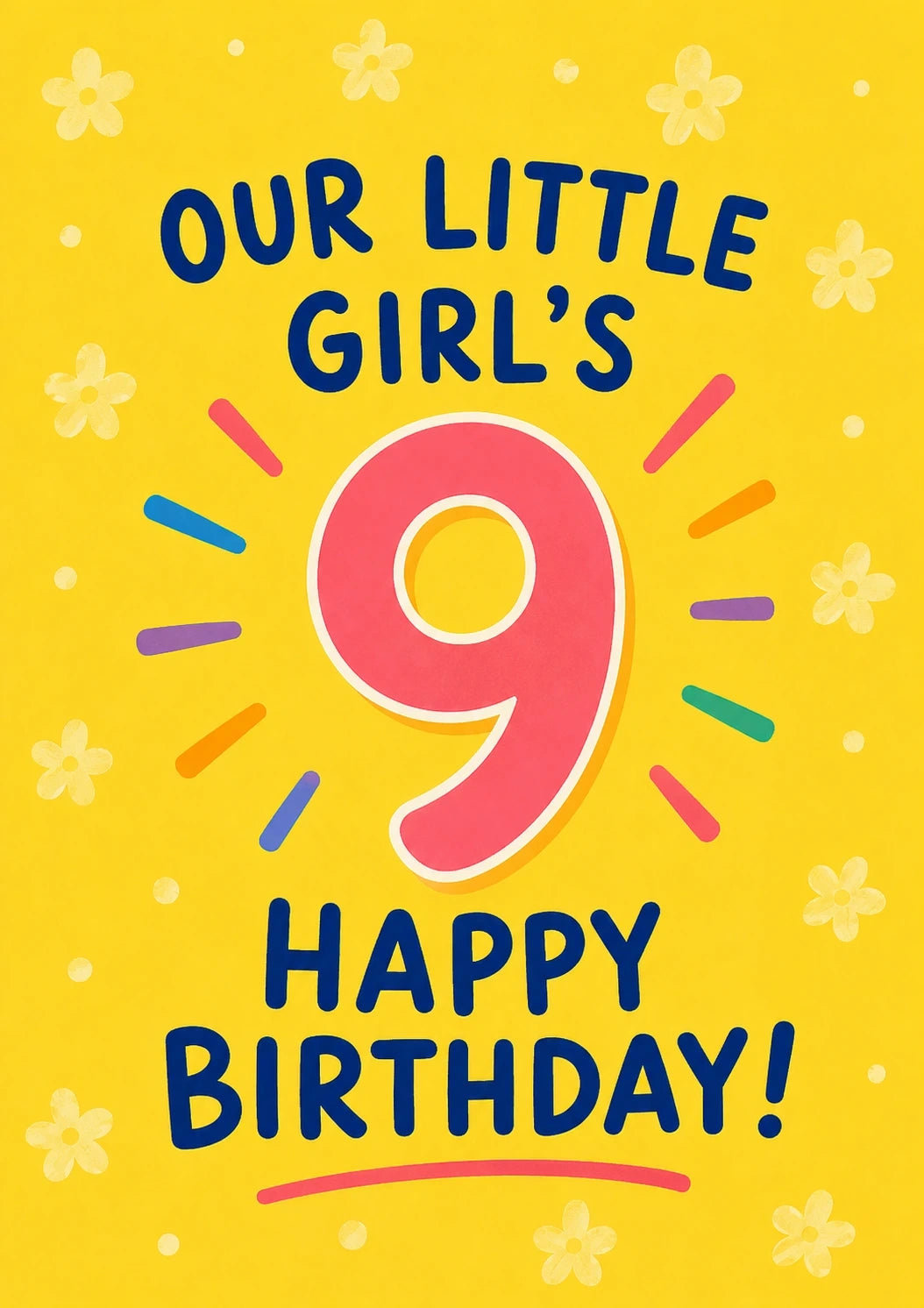 Birthdays - Personalised Card — with punch holes