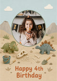 Load image into Gallery viewer, Birthdays - Personalised Card — with punch holes
