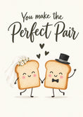 Load image into Gallery viewer, Weddings - Personalised Card — with punch holes
