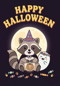 Load image into Gallery viewer, Halloween - Personalised Card — with punch holes
