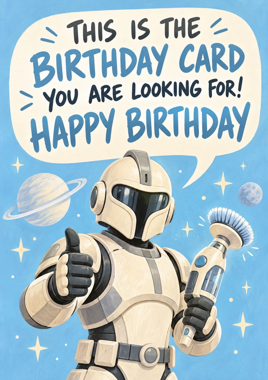 Birthdays - Personalised Card — with punch holes