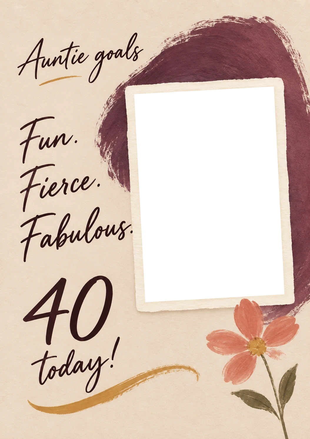 Birthdays - Personalised Card — with punch holes