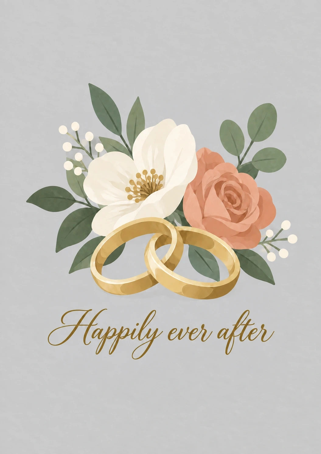 Weddings - Personalised Card — with punch holes