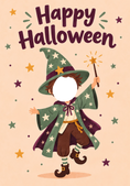 Load image into Gallery viewer, Halloween - Personalised Card — with punch holes
