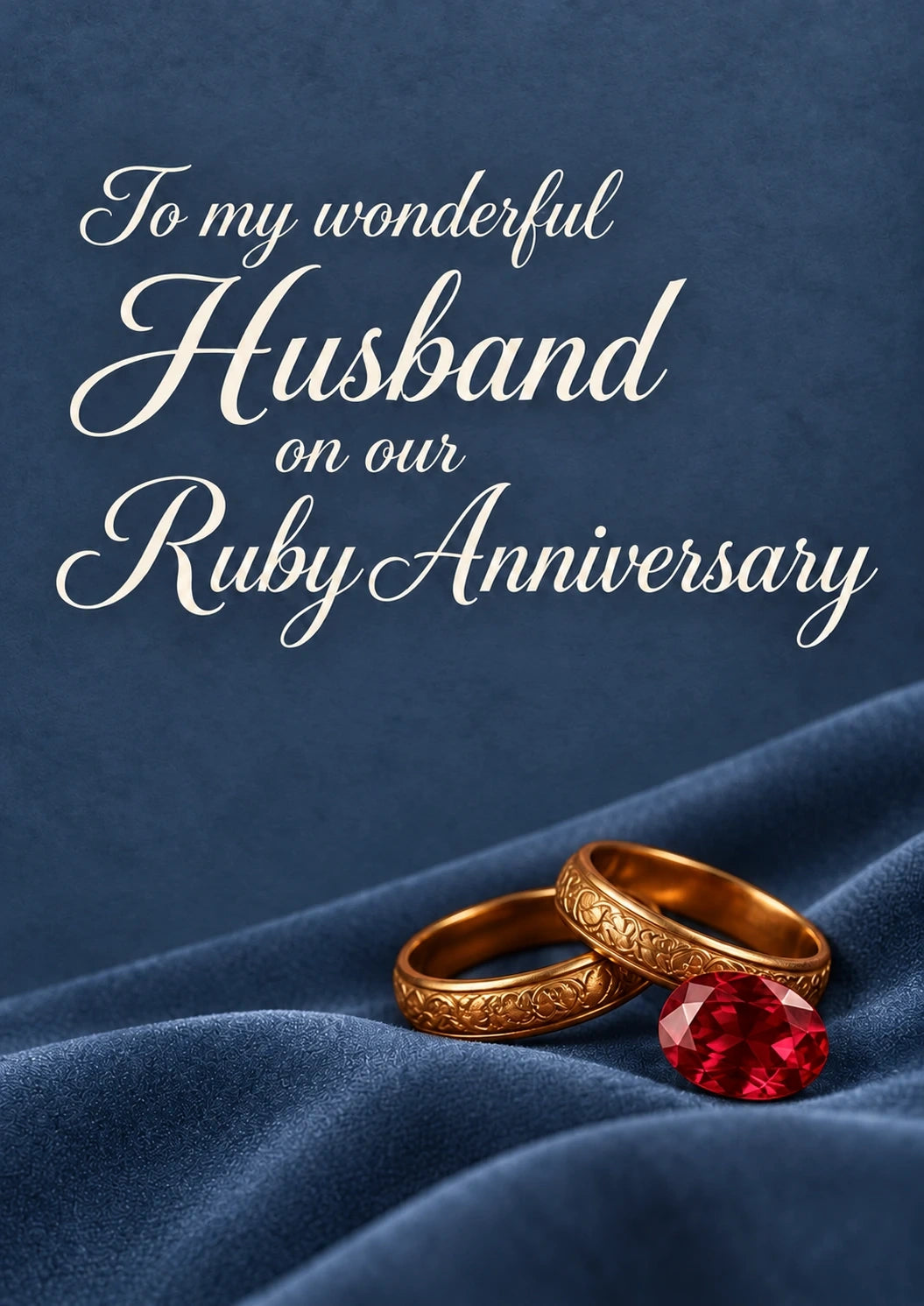 Anniversary - Personalised Card — with punch holes