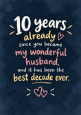 Load image into Gallery viewer, Anniversary - Personalised Card — with punch holes
