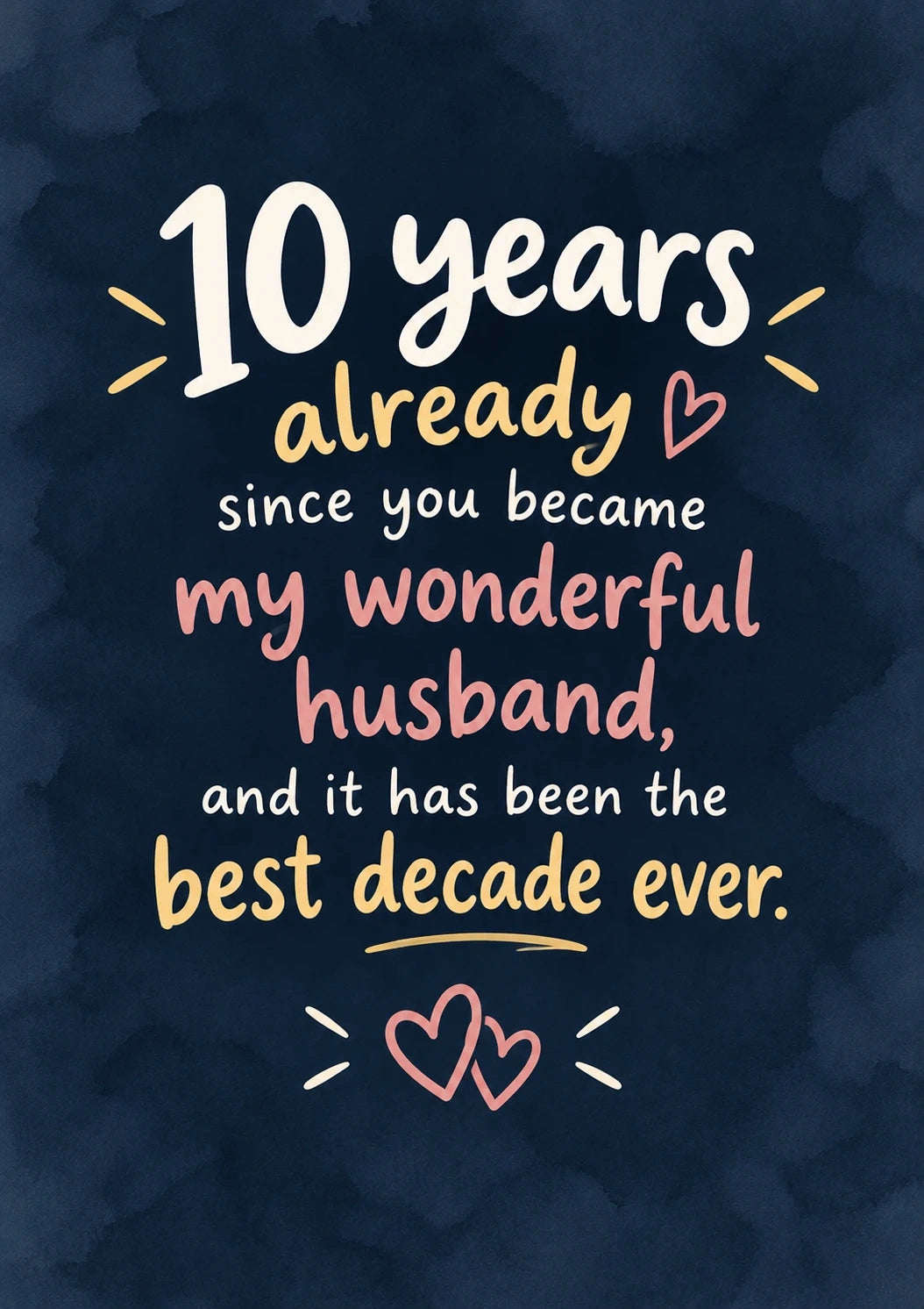 Anniversary - Personalised Card — with punch holes