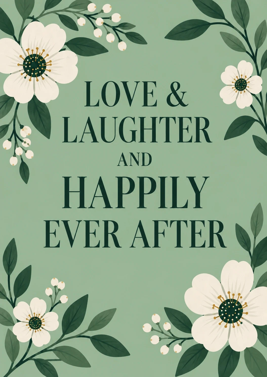 Weddings - Personalised Card — with punch holes