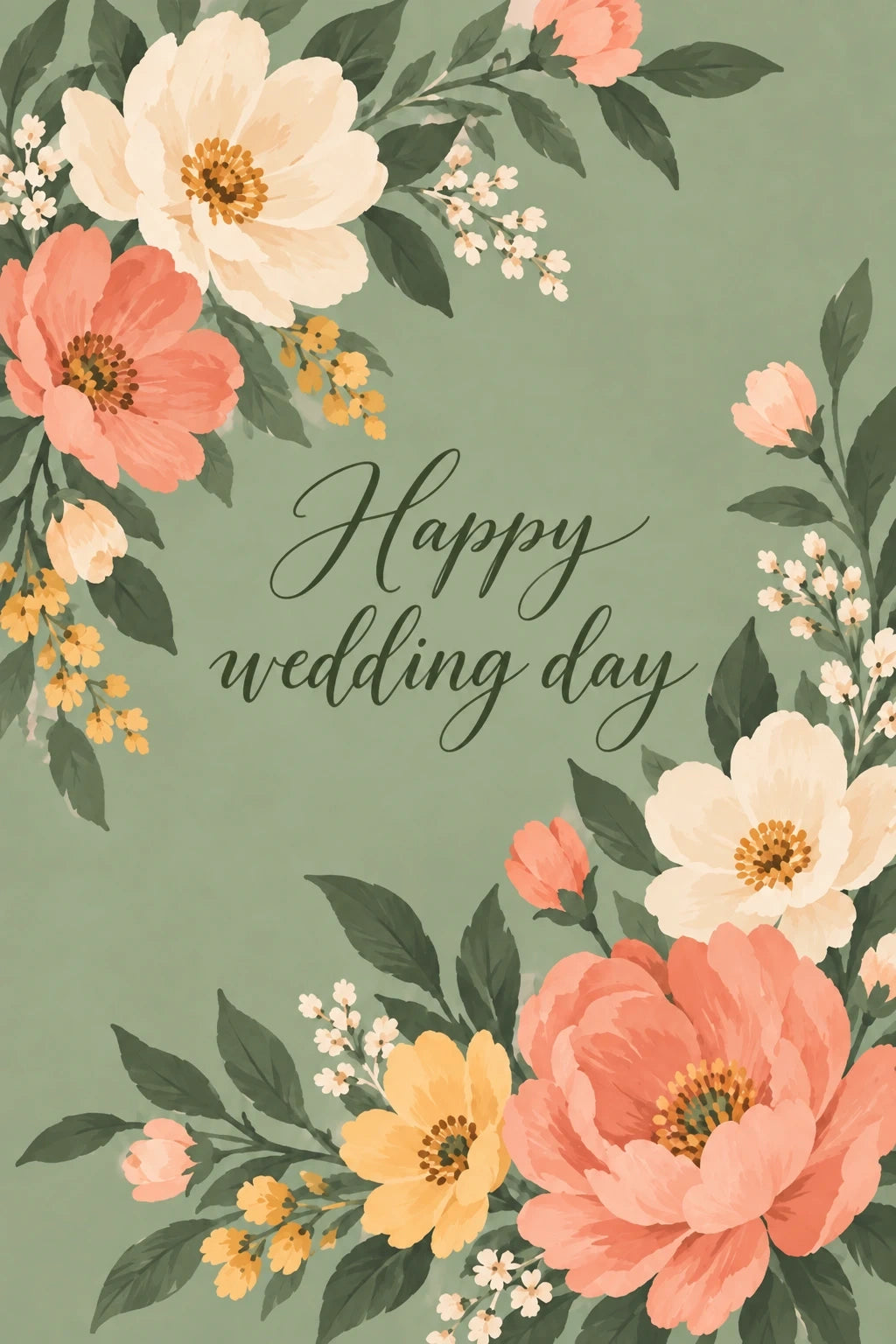 Weddings - Personalised Card — with punch holes