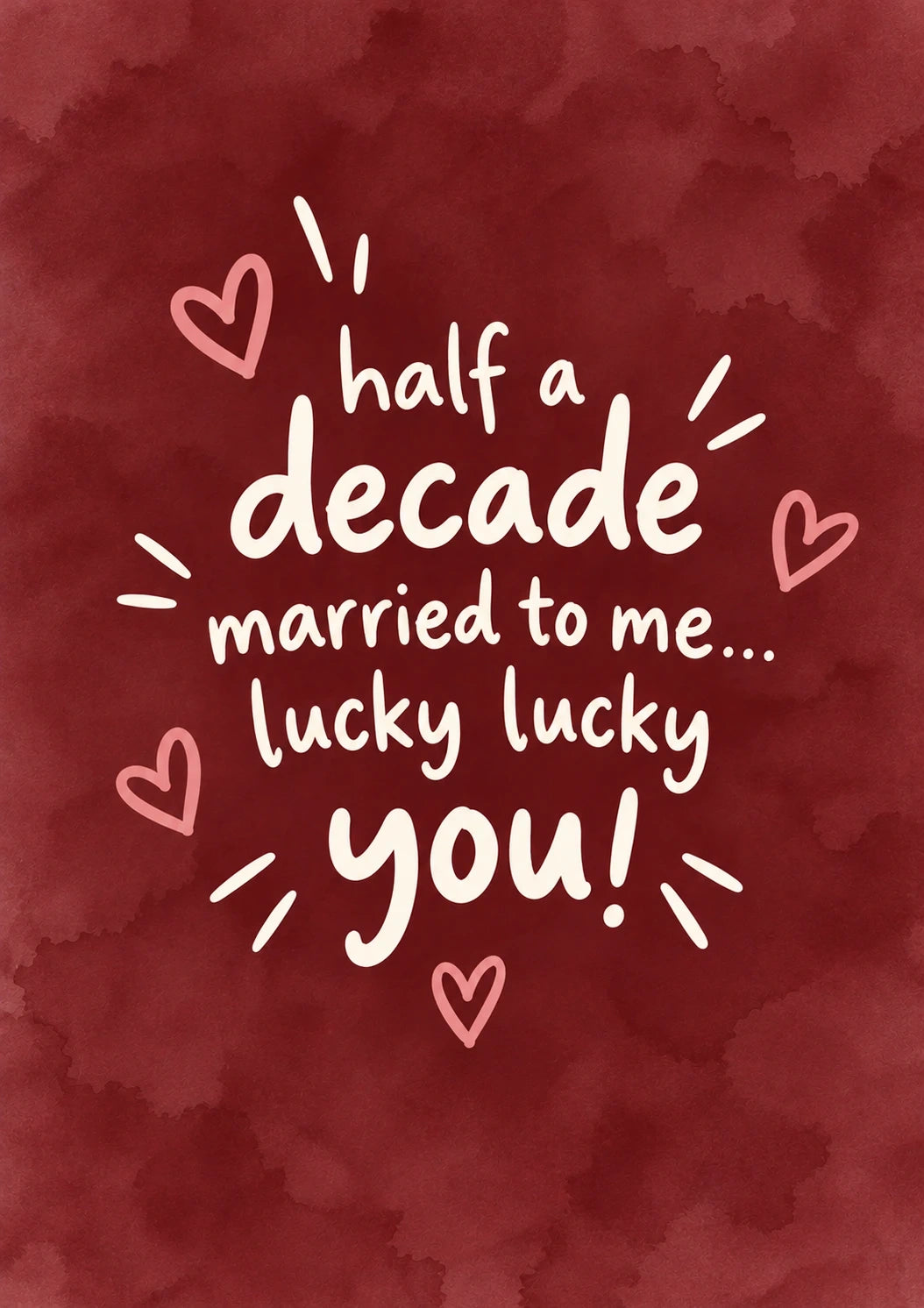 Anniversary - Personalised Card — with punch holes