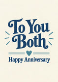 Load image into Gallery viewer, Anniversary - Personalised Card — with punch holes
