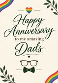 Load image into Gallery viewer, Anniversary - Personalised Card — with punch holes
