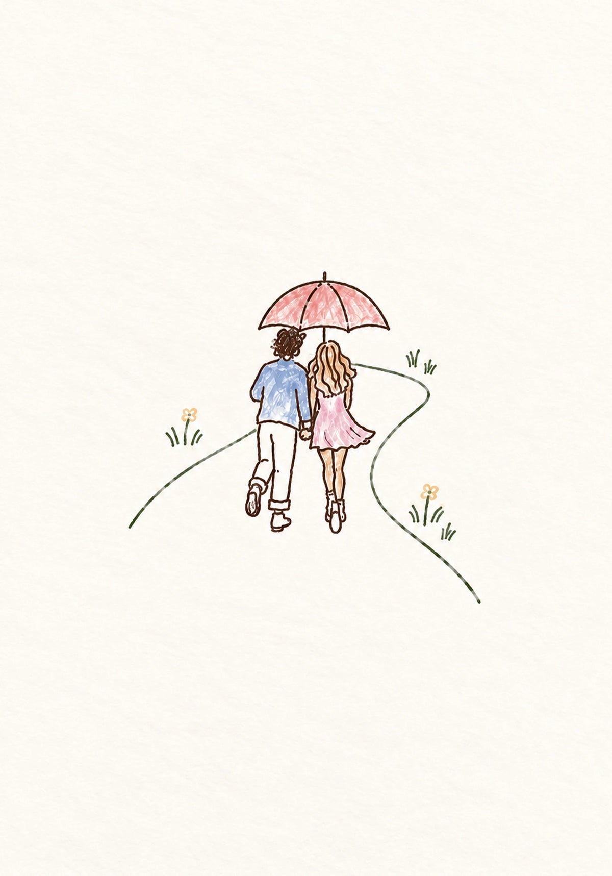 Friendship - Personalised Card — with punch holes