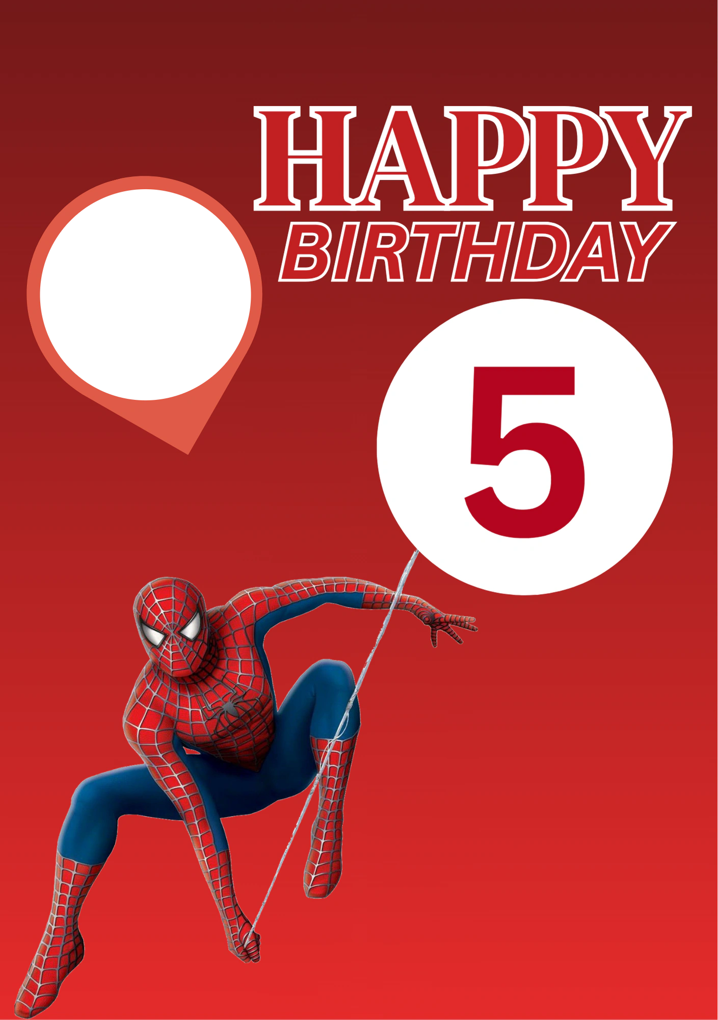 Birthdays - Personalised Card — with punch holes