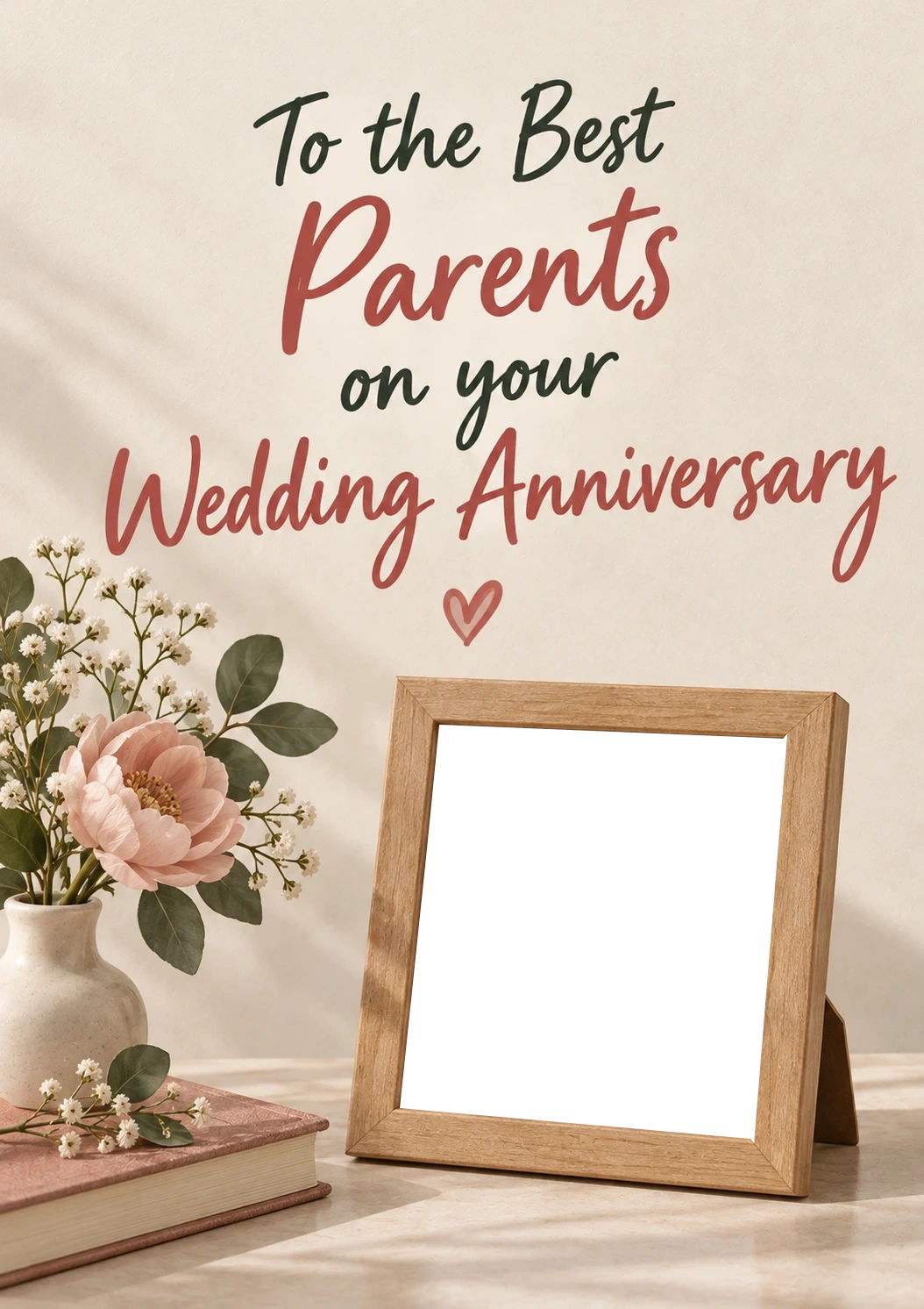 Anniversary - Personalised Card — with punch holes