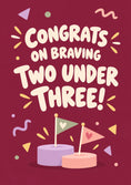 Load image into Gallery viewer, Birthdays - Personalised Card — with punch holes

