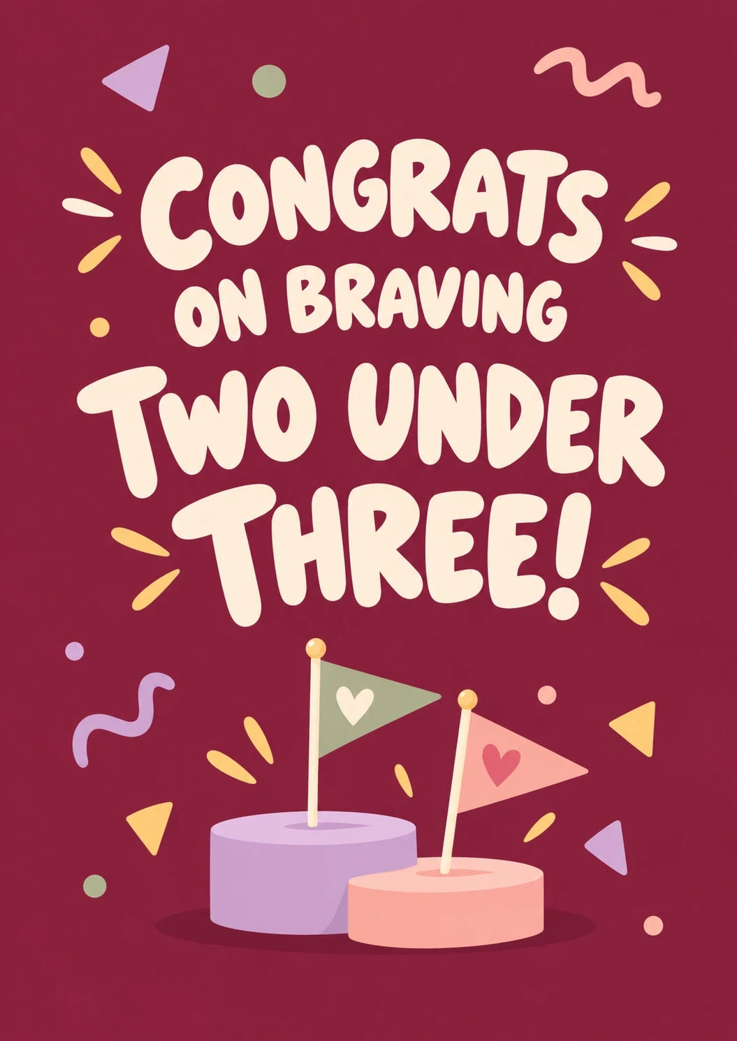 Birthdays - Personalised Card — with punch holes