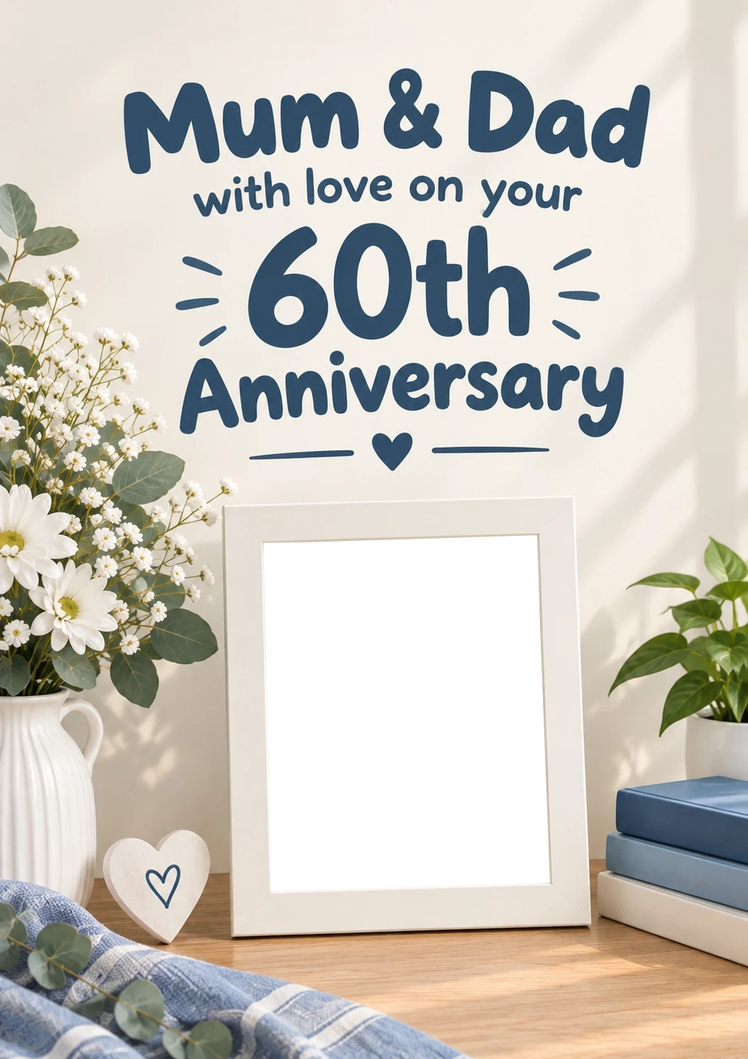 Anniversary - Personalised Card — with punch holes