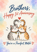 Load image into Gallery viewer, Anniversary - Personalised Card — with punch holes
