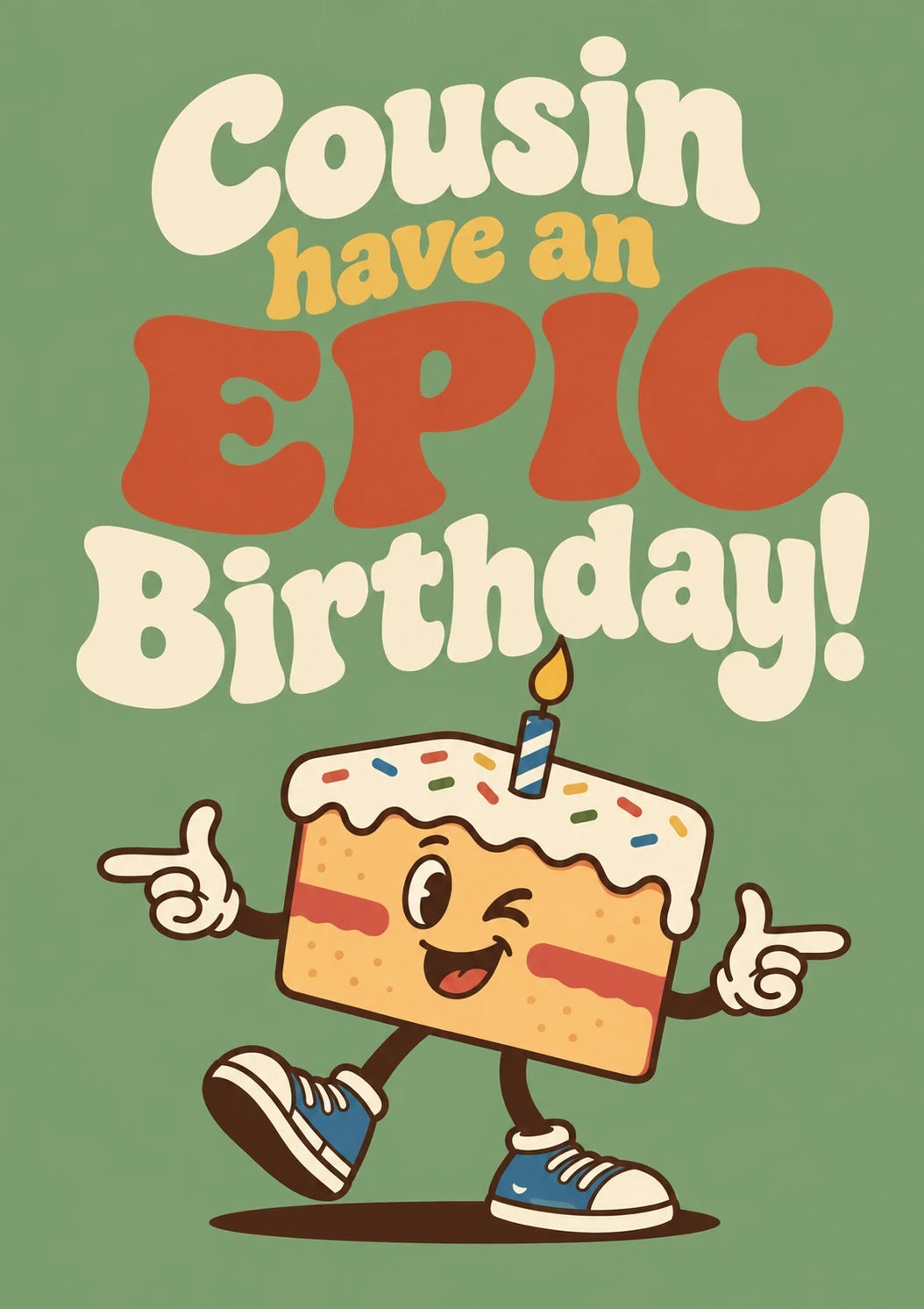 Birthdays - Personalised Card — with punch holes