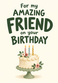 Load image into Gallery viewer, Birthdays - Personalised Card — with punch holes
