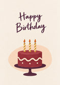 Load image into Gallery viewer, Birthdays - Personalised Card — with punch holes
