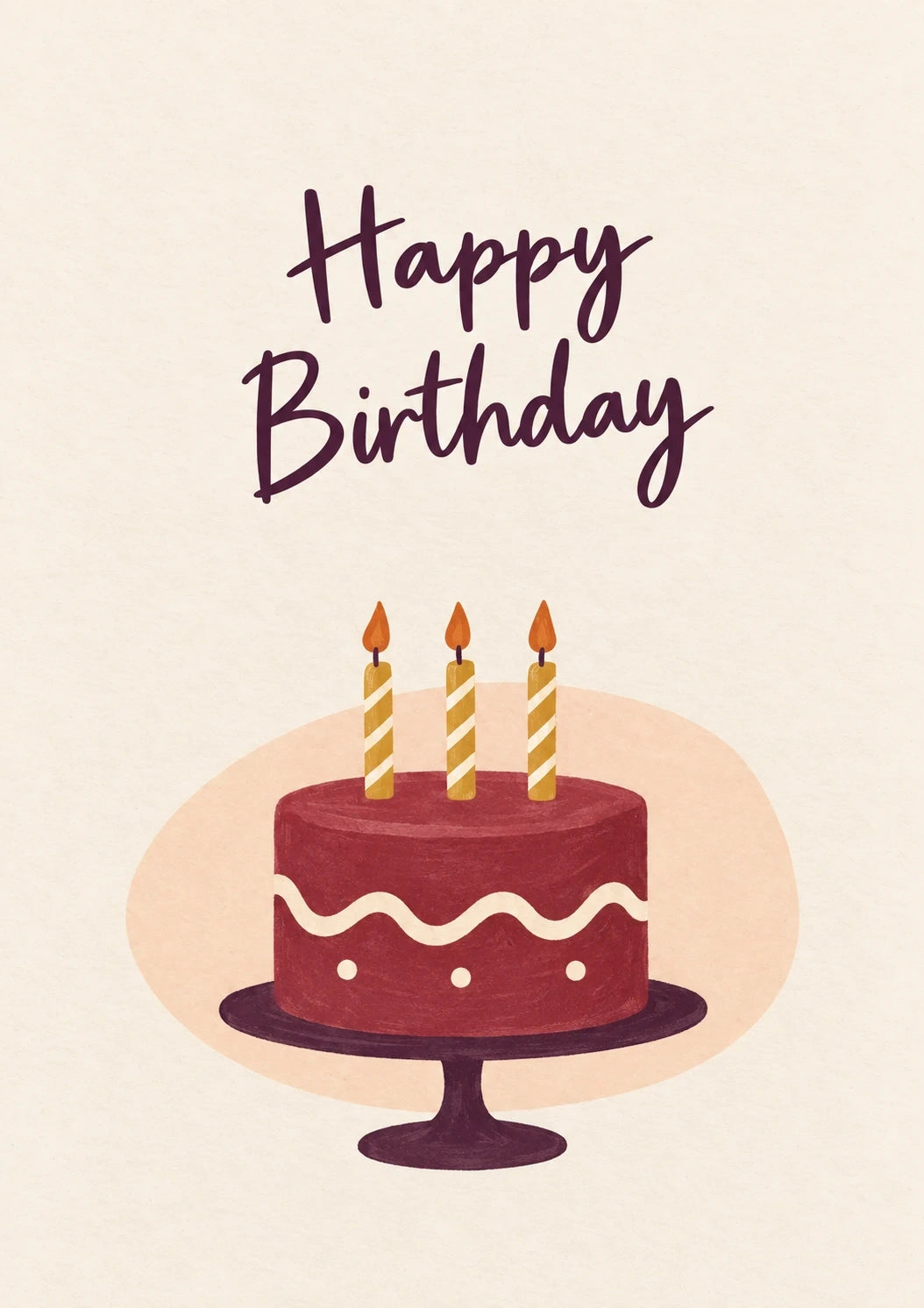 Birthdays - Personalised Card — with punch holes