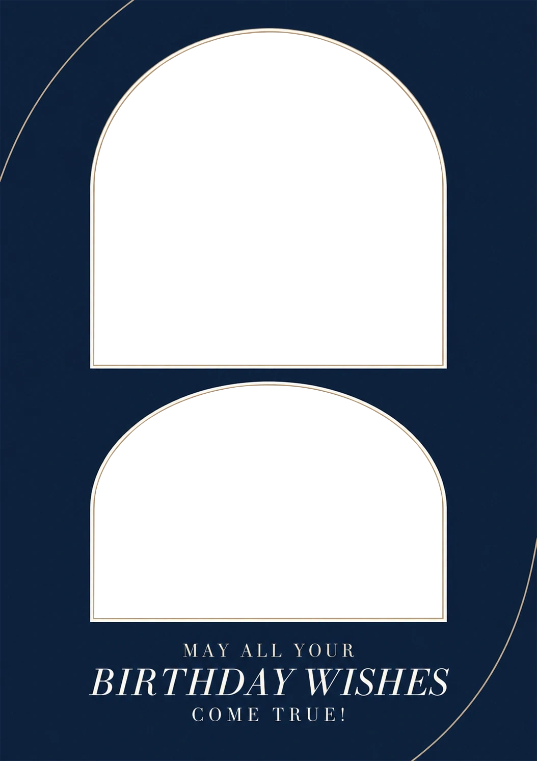 Birthdays - Personalised Card — with punch holes