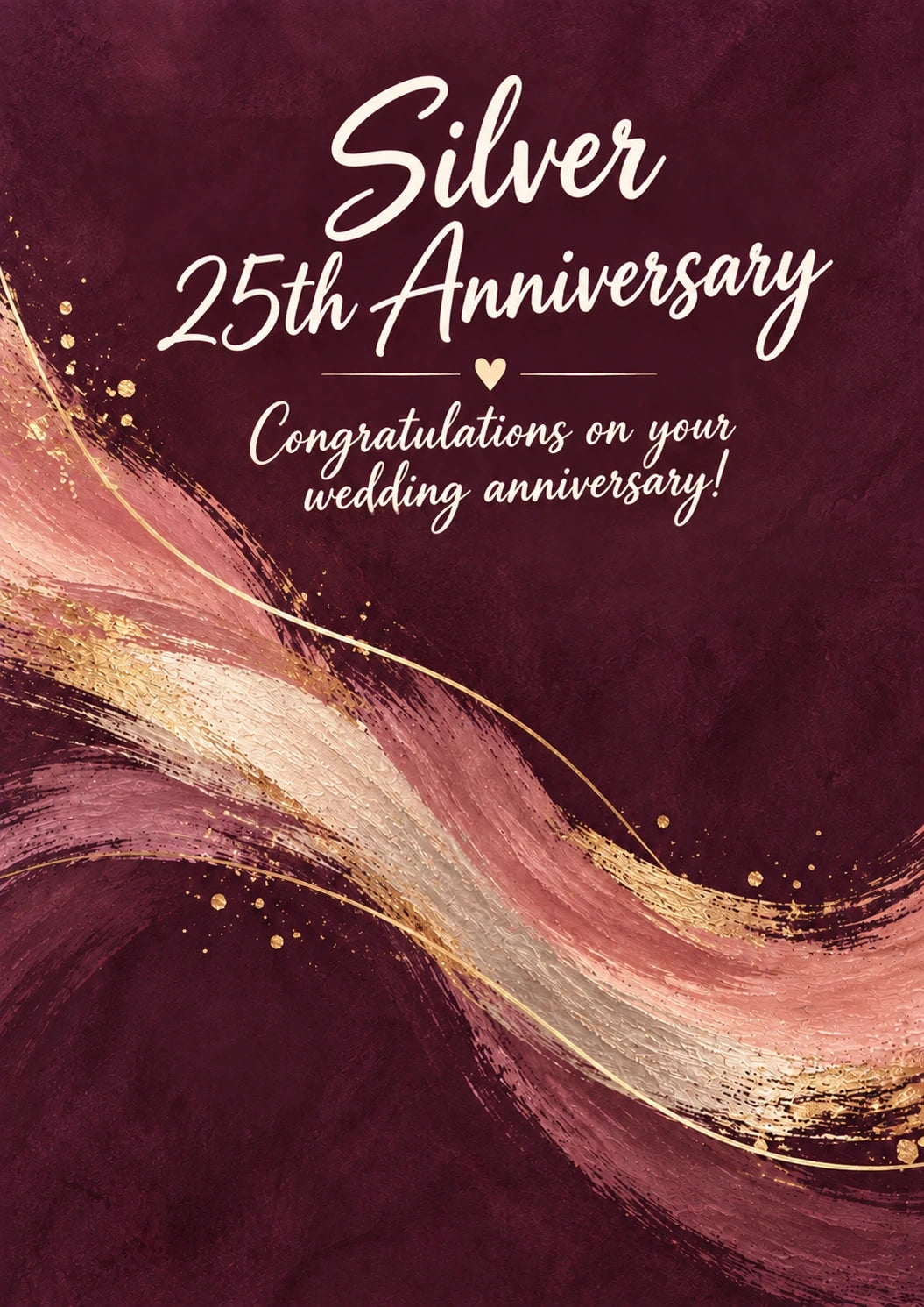 Anniversary - Personalised Card — with punch holes