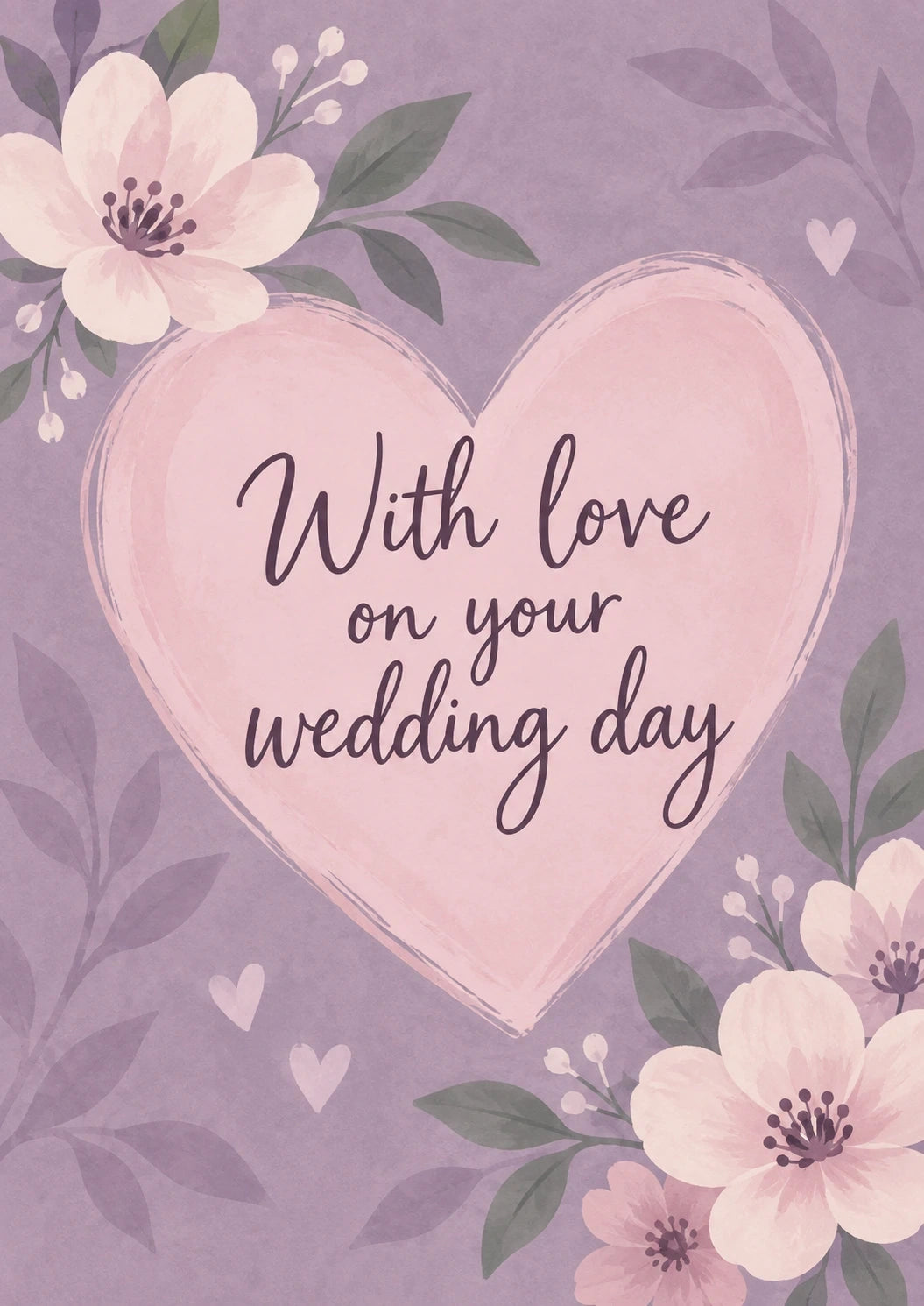 Weddings - Personalised Card — with punch holes