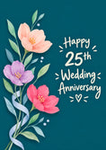 Load image into Gallery viewer, Anniversary - Personalised Card — with punch holes
