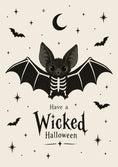 Load image into Gallery viewer, Halloween - Personalised Card — with punch holes
