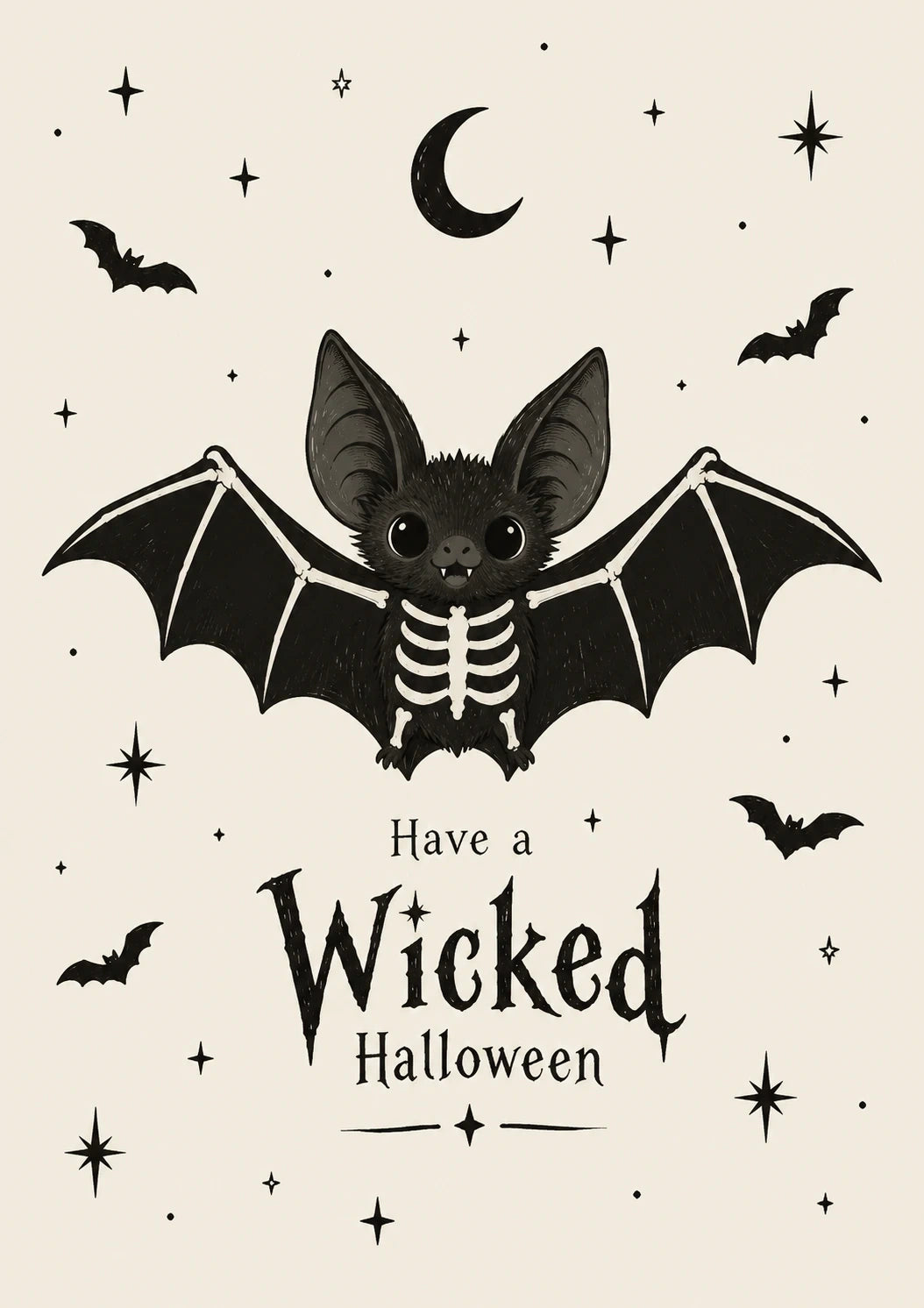 Halloween - Personalised Card — with punch holes