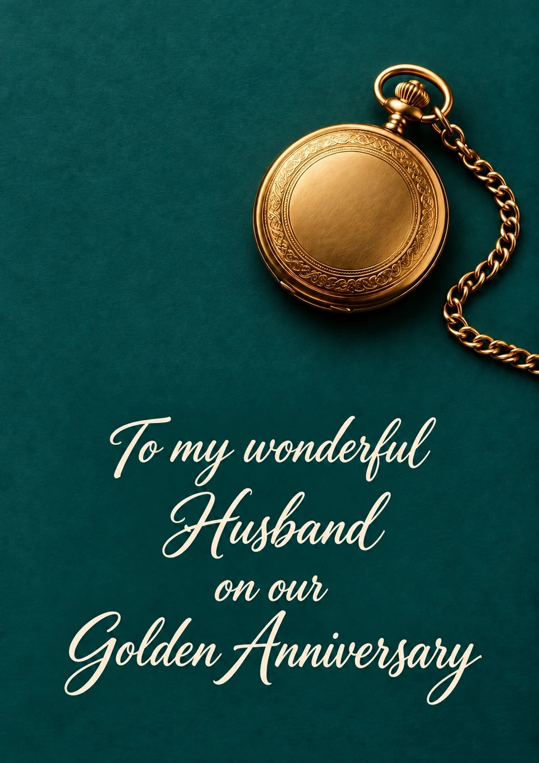 Anniversary - Personalised Card — with punch holes
